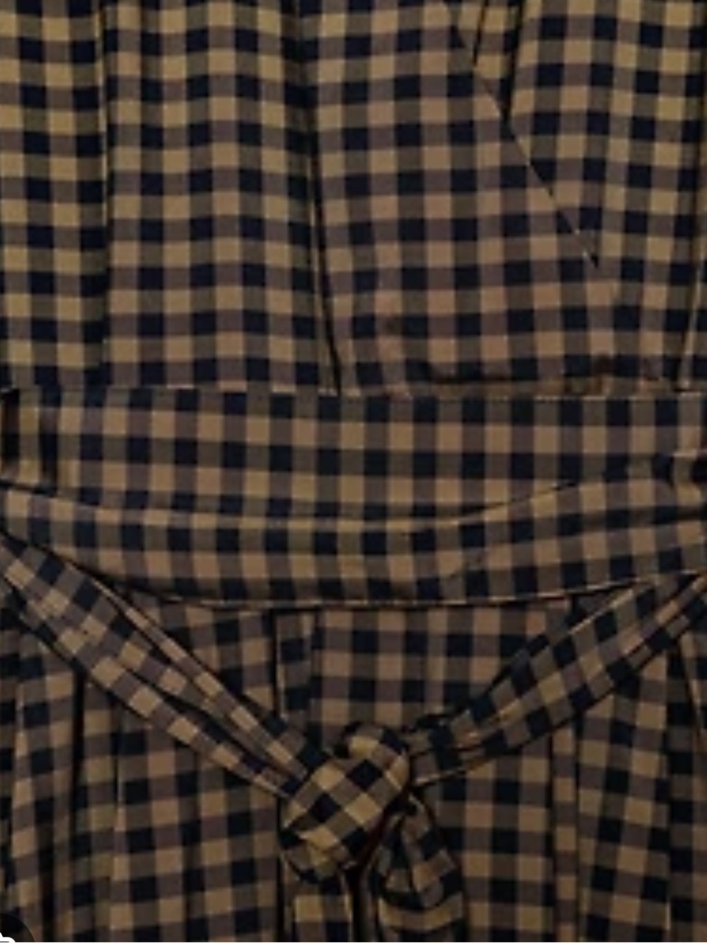 Zara NWT gingham check print long sleeve belted midi dress 8789/078 - Picture 3 of 7
